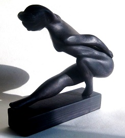 Direct Carving - Crouching figure